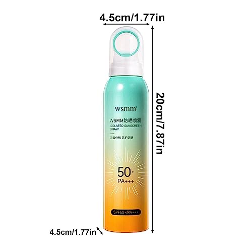 Spf50 Suntan Lotion Spray - Broad Spectrum Waterproof Sunscreen | Sun Screen Protector for Face and Body, Uva/Uvb Sun Protection Sport Spray on S