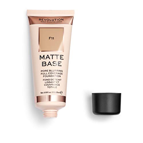 Makeup Revolution, Matte Base, Foundation, F2, 28ml
