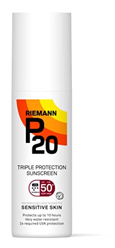 P20 Riemann SPF50 Sensitive Sun Cream 100ml, White & SPF30 Sensitive Sun Cream 100ml, White