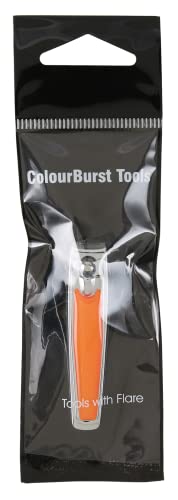 ColourBurst Nail Clippers – Heavy Duty Suitable for Finger Nails. Ideal Stocking Filler Men or Women. (Assortment: Colour May Vary to That Shown