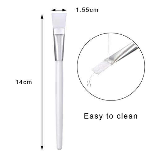 Nuoshen 24 Pcs Facial Mask Brushes For Cosmetic Makeup, Soft Silicone Face Mud Mask Applicator Brushes Mask Beauty Tool For Applying Facial Mud M