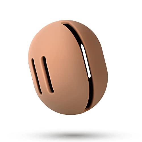 FERYES Makeup Sponge Holder – Shatterproof Eco-Friendly Silicone Beauty Make Up Blender Case for Travel - Khaki