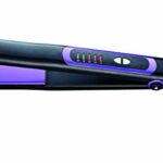 Nicky Clarke Frizz Control Straightener Ionic Technology Tourmaline Ceramic Plates, 5 Heat Settings up to 230°C Suits All Hair Types, Fast Heat U