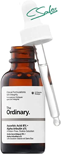 The Ordinary Original Ascorbic acid 8% + Alpha Arbutin 2% | 30ml | highlighter serum for uneven skin tones | cloud. salts