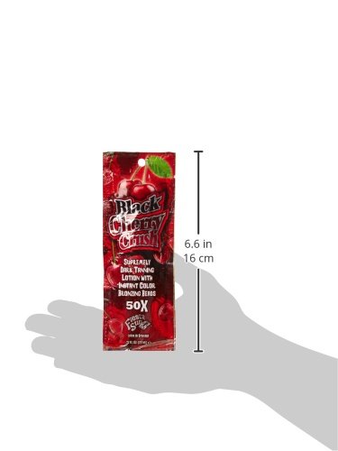Fiesta Sun Black Cherry Crush Dark Tanning Sunbed Lotion with Bronzing Beads for Instant Colour Sachet 22 ml