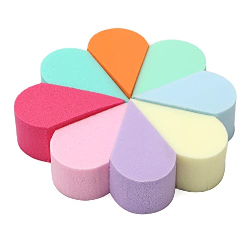 Face Paint Sponge Makeup Beauty Face Painting Sponges 8pcs Reusable Petal Puff Cosmetic for Girls Women Small Petal Wedges Multi Pack Soft Founda