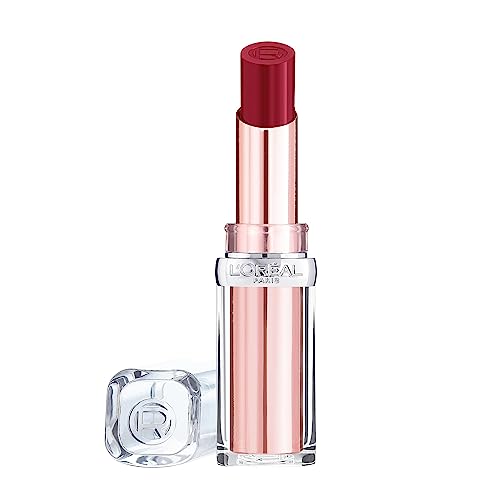 L'Oreal Paris Lipstick, Balm-In-Lipstick, Keep Lips Hydrated and Smooth, Natural-Looking Shiny Finish, Glow Paradise, 642 Beige Eden