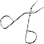 Professional Scissor Handle Eyebrow Tweezer Slant Tip Tweezer Flat Tip Tweezers Hair Plucker Pliers Beauty Tools for Women and Men, Straight Tip