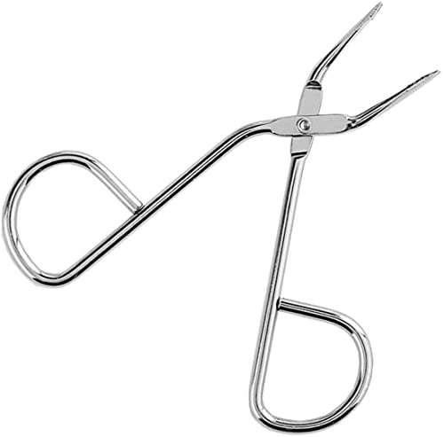 Professional Scissor Handle Eyebrow Tweezer Slant Tip Tweezer Flat Tip Tweezers Hair Plucker Pliers Beauty Tools for Women and Men, Straight Tip