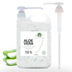 Organic Aloe Vera Juice 99.99% Cold-pressed, genuine, liquid, without thickeners (5000 ml I 175.97 Fl oz)