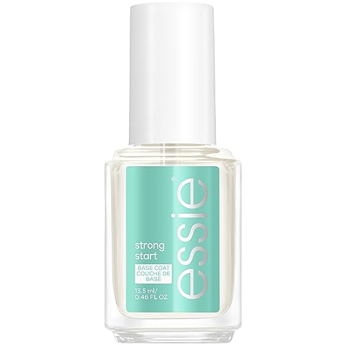 essie Nail Polish Nail Care Strong Start Ridge Filling, Smoothing Nail Polish Clear Base Coat, 13.5ml