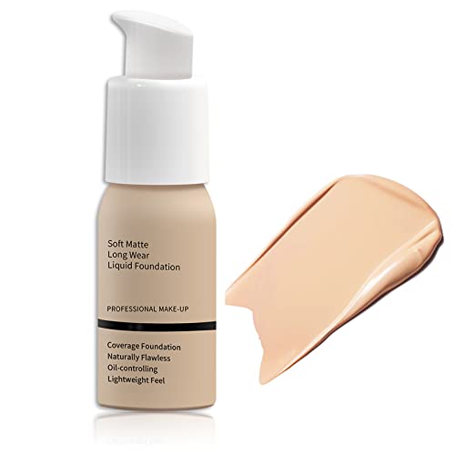 Foundation Full Coverage,Flawless Colour Changing Foundation For Mature Skin,Naturally Blends Concealer Foundation Makeup,Long-Lasting Moisturizi