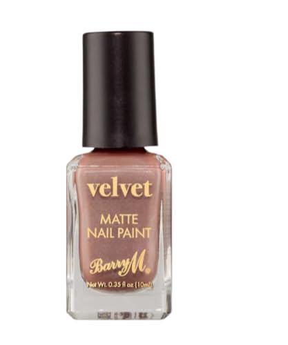 Barry M Cosmetics Matte Velvet Nail Paint, Navy Blue, Silent Cove, 1 Count