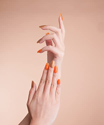 DANNI & TONI 28 Stickers Semi Cured Nail Wraps Soft Self-Adhesive Gel Nail Stickers(Happy-Go-Lucky),Salon-Quality Gel Nail Polish Strips, French