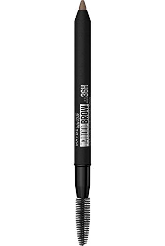 Maybelline Tattoo Brow Semi Permanent 36HR Eyebrow Pencil Longlasting Thicker Fuller Eyebrows, Blonde 02, 1 Count (Pack of 1)