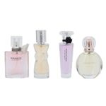 Eau De Toilette Fragrance for Women,4pcs Perfumes Eau de Toilette Gift Set Floral Fruity Long Lasting Fragrance Eau de Parfum Eau De Toilette Spr