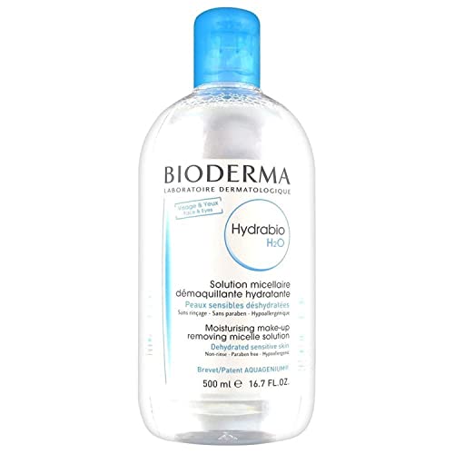 Bioderma Hydrabio H2O - Cleansing & Moisturising Micellar Water for Dehydrated Skin, Gentle Cleanser to Remove Impurities & Make Up Remover for F