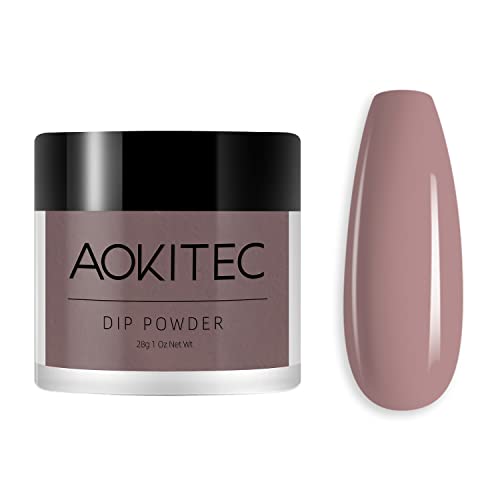 Aokitec 28g Dip Powder Clear Fashion Color Nail Dipping Powder French Powder Pro Collection System Nail Art Starter Manicure Salon DIY at Home Od