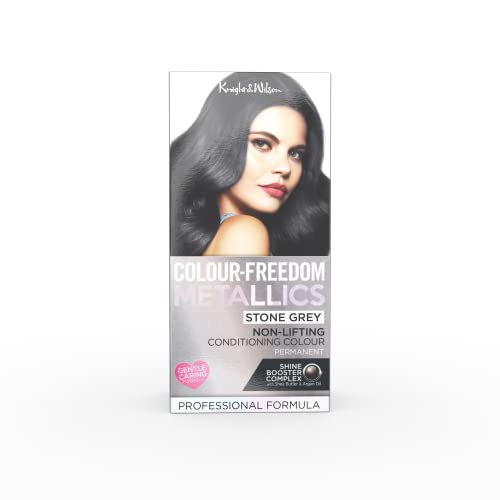 Colour Freedom Metallic Permanent Silver Blonde Conditioning Hair Dye. Infused with Shea Butter and Argan Oil for Ultra Glossy Conditioned Hair.