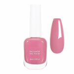 Pink Nail Polish Nail Varnish - Breathable Nude pink Nail Varnish - Quick Drying & Peeling Off Holographic Nail Polish - Water Based Formula & No