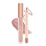 Anglicolor HANDAIYAN Lip Gloss,Lipstick With Lip Liner Set,Nude Lipstick,Non-Stick Cup,Red Lipsticks for Women Long Lasting (01#Pink), 4.20 g (Pa