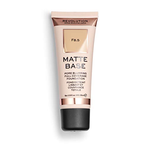 Makeup Revolution, Matte Base, Foundation, F2, 28ml