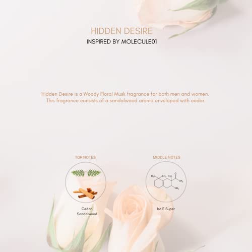 Scent By 7 Hidden Desire perfume for Women and Men- Inspired by molecule 01 perfume - Perfume Travel Bottle 10ml - Fragrance for Women and Men -