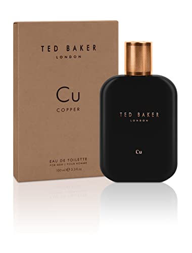 Ted Baker Tonics CU Copper EDT with Bright Citrus Top Notes of Grapefruit and Fresh and Warm Base Notes of Pepper, Cedarwood and Patchouli, Class