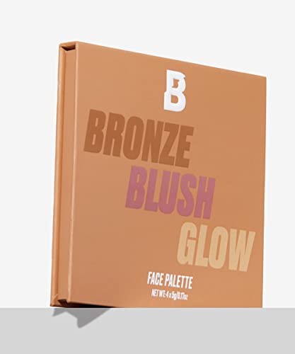 BEAUTY BAY First Light Face Palette All In One - 4 Shade Highlighter, Bronzer & Blush Powder Face Palette - Blendable, Buildable Makeup For Custo