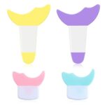 4pcs Eyeliner Stencils, Long and Short Silicone Eyeshadow Shields, Mascara Applicator Protection Tool, Lashes Guide for Women's Eye Makeup, Reusa
