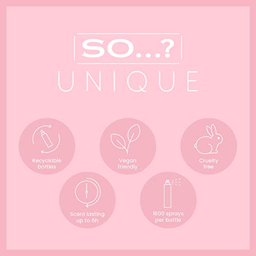 So…? Unique Womens Candy Kiss Bundle Truffle Cream, Sweet Pea, Vanilla Candy Body Mist Spray Mixed Fragrance Bundle 150ml (Pack of 3)