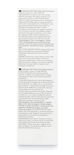 Heliocare 360° - Age Active Fluid, Sun Cream SPF50, Anti Ageing Protection, Water and Sweat Resistant, 50ml