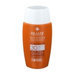 Rilastil Sun System Water Touch Fluid Comfort, Moisturising and Antioxidant, Matte Effect, SPF 30, for Sensitive, Normal and Mixed Skin, 50 ml