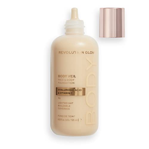 Makeup Revolution, Body Veil, Foundation, F2, 120ml