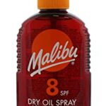 Malibu Sun SPF 8 Non-Greasy Dry Oil Spray for Tanning with Shea Butter Extract, Low Protection, Water Resistant, 200ml
