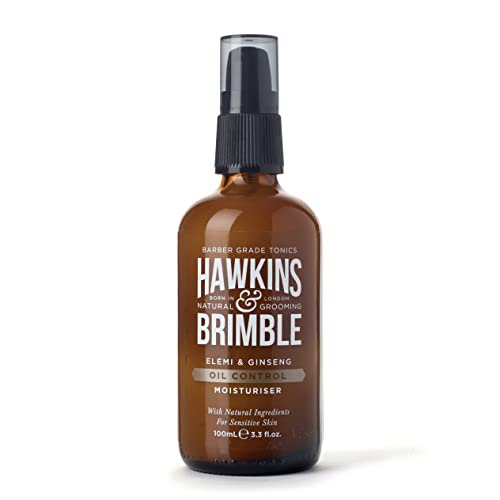Hawkins & Brimble Oil Control Men’s Face Moisturiser, Sensitive Skin Moisturiser for Men with Natural Ingredients, Moisturiser for oily Skin, Men