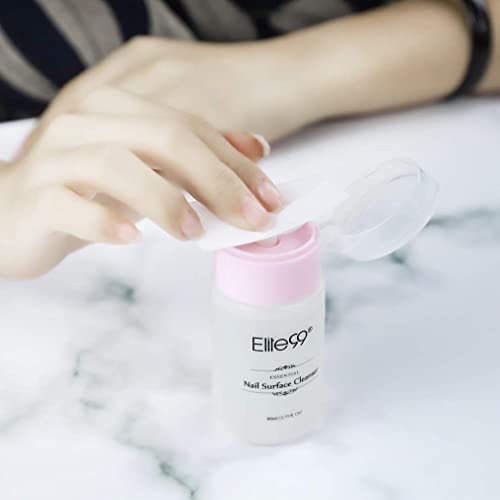 Elite99 Nail Soak Off Surface Gel UV Top Coat Cleanser Bottle, Nail Surface Cleanse 80mL (2.7 fl oz)