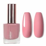 Pink Nail Polish - Breathable Nude Pink Nail Varnish - Baby Pink Light Pink Pale Pink Nail Vanish - Non-Toxic Oil-Based Formula Nail Polish Quick