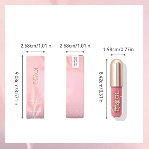 Plumping Lip Gloss,Tinted Lip Balm,Lip Stain Tint,Waterproof Long Lasting Lipstick,lip gloss,Ginger Lip Plumper for Women Nourishing Soft and Ful