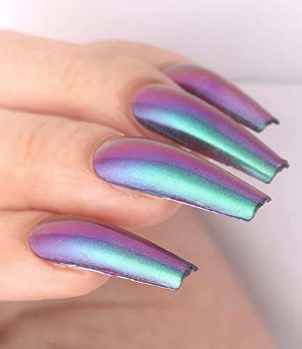 Chameleon Nail Polish Holographic Glitter Nail Polish Shimmer Iridescent Chrome Nail Art Varnish