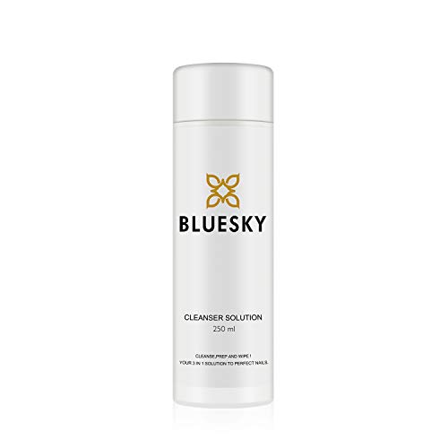 Bluesky Gel Polish Cleanser, Gel Nail Prep Solution, Isopropyl Alcohol Cleaner, Residue Wipe Off Sticky Layer Remover, 250ml
