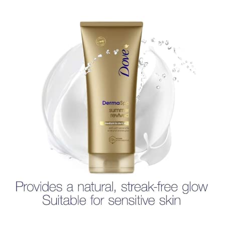 Self-Tan Bundle Contains Dove DermaSpa Summer Revived Self- Tanning Body Mousse 150m x1, Body Lotion 200ml x1 And Face cream 75ml, For Medium To