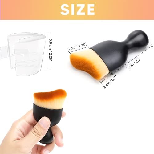 MUJGAN Makeup Brush, Angled Flat Foundation Brush, Body Makeup Brush, Face & Body Brush, Liquid Foundation Brush, Concealer Brush, Contour Brush,