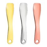 Sibba 3 Pieces Facial Massage Spatula Sticks Mini Skincare Tiny Spoons Face Eye Cream Lotion Makeup Applicator Tools Brush Set Reusable Skin Care
