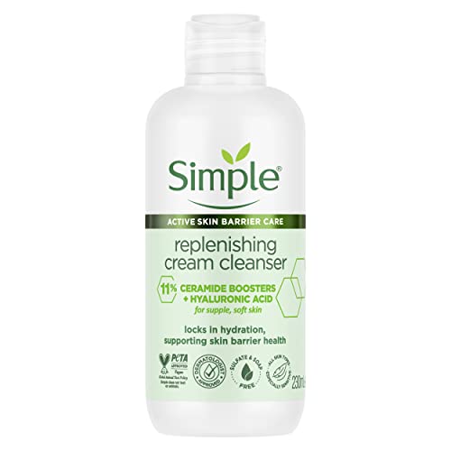 Simple Replenishing cream cleanser with 11% Ceramide Boosters & Hyaluronic Acid 230 ml