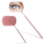 Sibba Square Lash Mirror Potable Eyelash Extensions Applicator Supplies 1 Piece Stainless Detachable False Eyelashes Mirror Multi-functional Mout