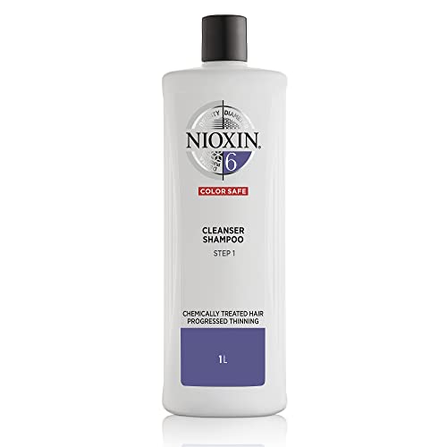 Nioxin 3-Part System, System 6, Chemically Treated Hair with Progressed Thinning Scalp & Hair Treatment
