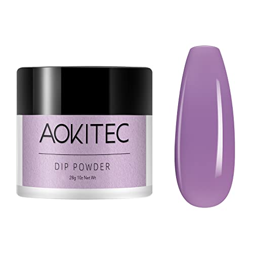 Aokitec 28g Dip Powder Clear Fashion Color Nail Dipping Powder French Powder Pro Collection System Nail Art Starter Manicure Salon DIY at Home Od