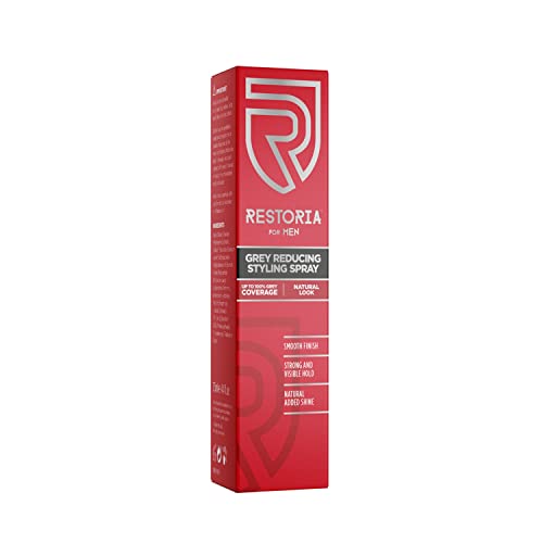 Restoria Grey Reducing Cream for Men - Hair Cream for Restoring Natural Hair Colour Gradually, Up to 100% Grey Coverage - Vegan, 100ml