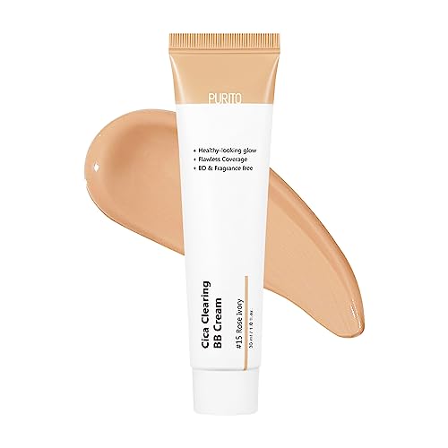 PURITO Cica Clearing BB Cream #13 Neutral Ivory 1 fl.oz / 30ml, Vegan bb cream, foundation, cruelty free